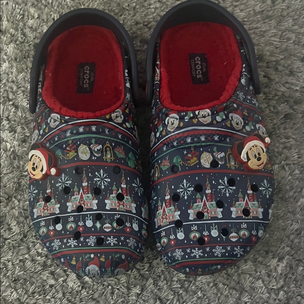CROCS Kids One Piece - Holiday Blue and Red